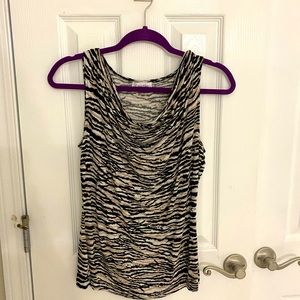 Calvin Klein Animal Print Shell Top